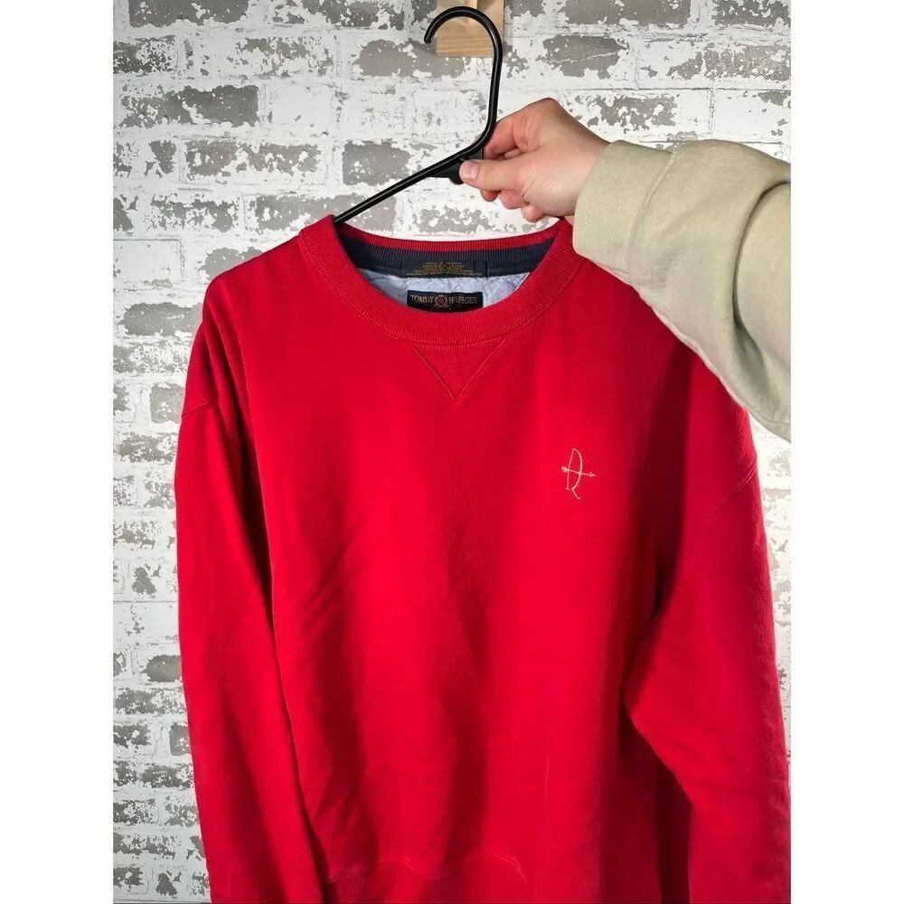 Tommy Hilfiger | mens golf red pullover crewneck